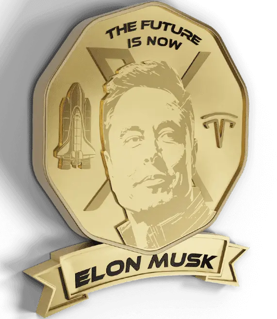 collectible elon badge